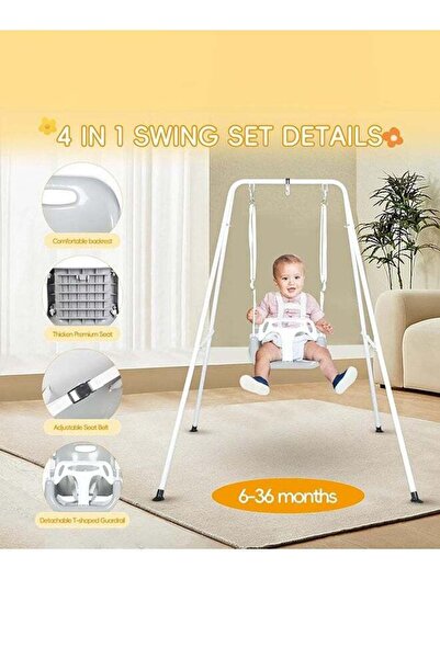 Arabest 2-in-1 Toddler Swing & Jumper, Indoor Outdoor Baby Swing Set for Ages...