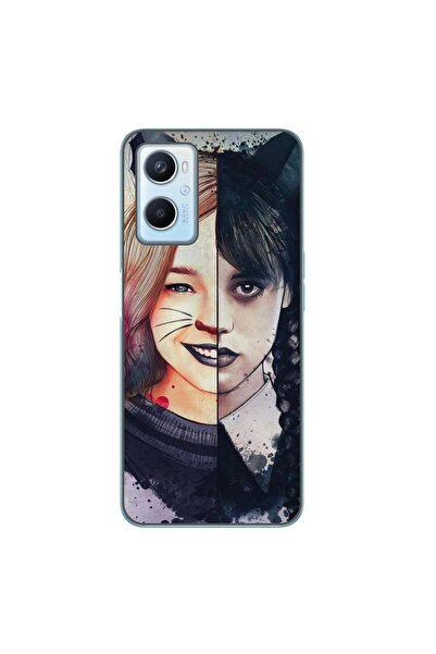 OEM Case compatible with Oppo A96 4G Silicon Gel Tpu Model Wednesday and Enid...