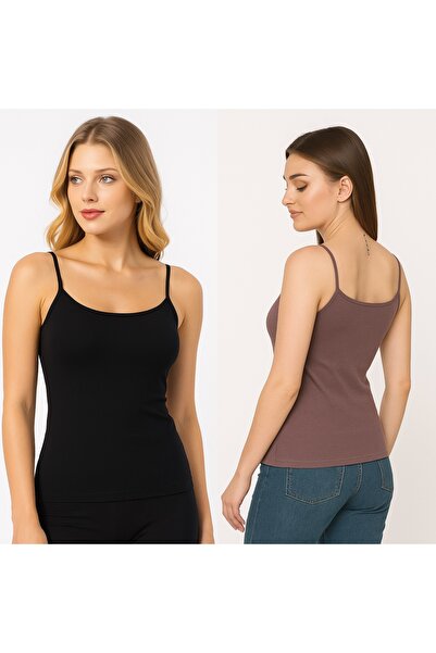 MİSSEMMA Women's Rope Strap Tank Top 2 Pieces
