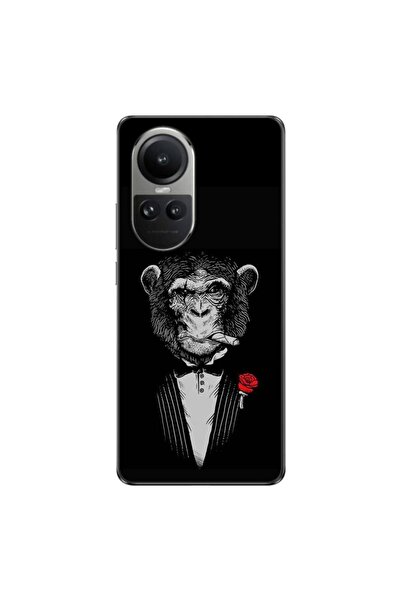 OEM Husa compatibila cu Oppo Reno10 5G Silicon Gel Tpu Model Cigar Monkey