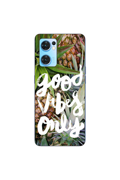 OEM Husa compatibila cu Oppo Reno 7 5G Silicon Gel Tpu Model Good Vibes Only