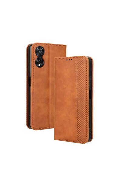 sscase Retro Θήκη Βιβλίο Brown (TCL 50 SE)