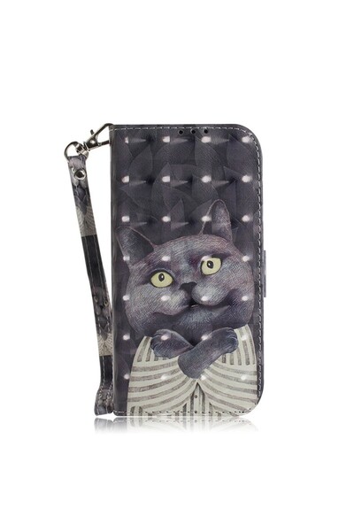 sscase 3D Colored Θήκη Πορτοφόλι Hug Cat (Realme C33)