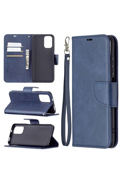 sscase Lambskin Texture Θήκη Πορτοφόλι Blue (Xiaomi Redmi Note 10/Note 10s)