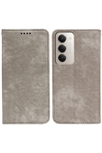 sscase Brush Magnetic Θήκη Βιβλίο Grey (Xiaomi Redmi 15 4G / 5G)