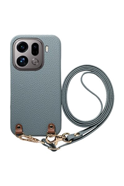 sscase Litchi Texture Σκληρή Θήκη με Λουράκι Petrol (Oppo Find X9 Pro 5G)