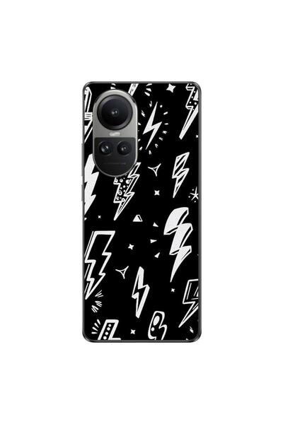 OEM Case compatible with Oppo Reno10 5G Silicon Gel Tpu Pattern Lightnings
