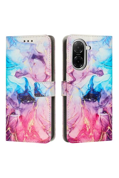 sscase Marble Pattern Θήκη Πορτοφόλι Pink / Purple (Xiaomi Redmi A5 4G/Poco C...