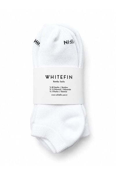 Whitefin جوارب من الخيزران 3 قطع - طول الكاحل