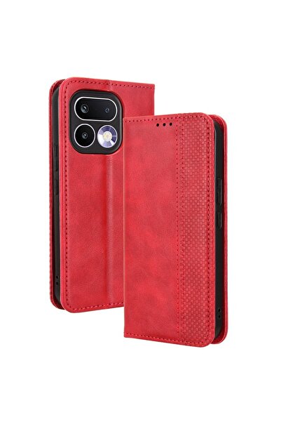 sscase Retro Θήκη Βιβλίο Red (Realme 16 Pro Plus 5G)