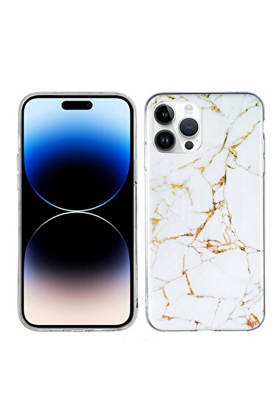 sscase IMD Marble Θήκη Σιλικόνης White (Apple iPhone 14 Pro)