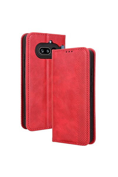 sscase Retro Θήκη Βιβλίο Red (Nothing Phone (4a))