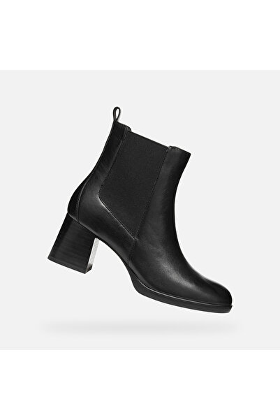Geox Pantofi negri de damă până la gleznă Walk Pleasure 55
