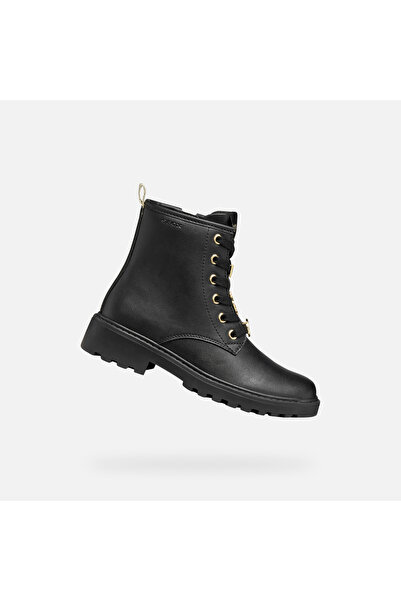 Geox Pantofi negri pentru fete, tip gheată, Casey Harry Potter