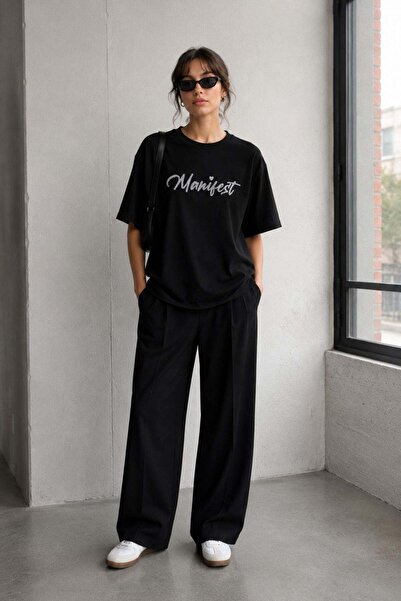 TIFFANY&TOMATO Manifest Taşlıi Basic Tişört