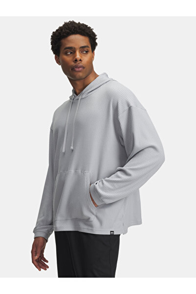 Under Armour Hanorac bărbătesc UA Rival Waffle Hoodie-GRY