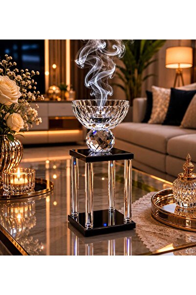 Banum Luxury Özel Serı Ofıs Ve Ev İçin Şık Cam Tütsülük