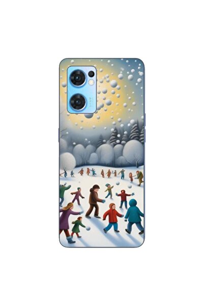 OEM Husa compatibila cu Oppo Reno7 5G Silicon Gel Tpu Model Copii la Joaca Iarna