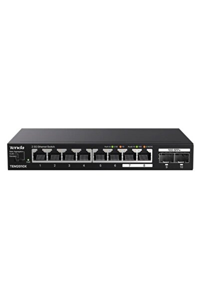 Tenda Switch TEM2010X, 8 Ports 2.5 Gbps