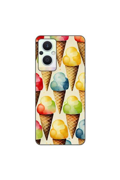 OEM Калъф, съвместим с Oppo Reno7 Lite, силиконов гел TPU модел с десен на сл...