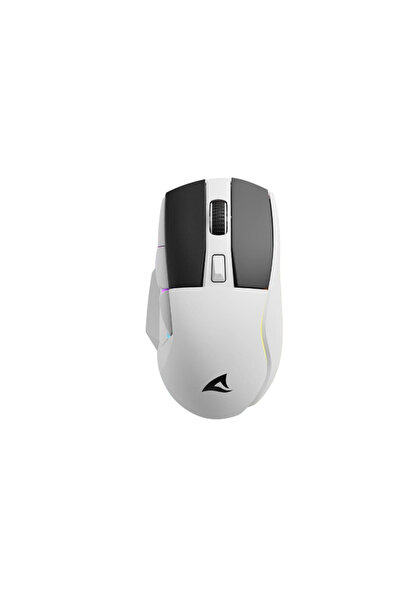 SHARKOON Mouse de gaming SGM50W, cu fir, fără fir, USB, RGB (Alb)