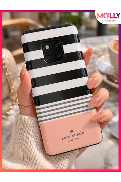 Molly HUAWEİ MATE 20 PRO İçin Paris Stripe Desenli Silikon Kılıf
