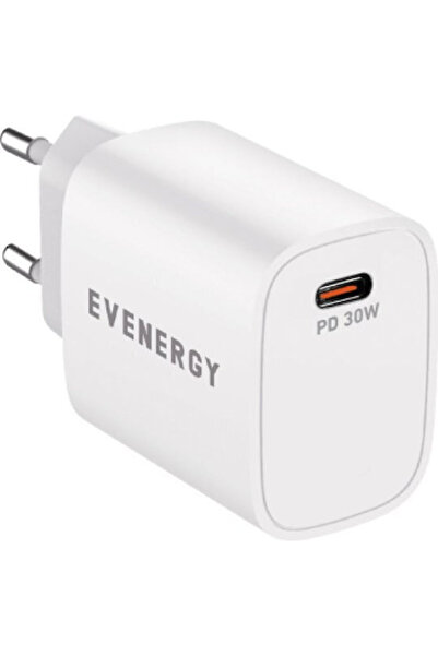 SBS Φορτιστής Χωρίς Καλώδιο με Θύρα USB-C 30W Power Delivery Λευκό (Evenergy)