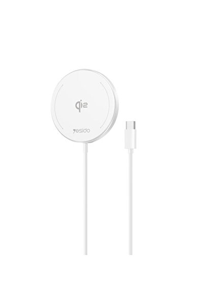 Yesido Ασύρματος Φορτιστής Qi2 15W Λευκός (DS24)