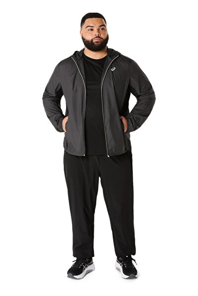 Asics 2011D235-001 SILVER JACKET Siyah Erkek Zip Ceket