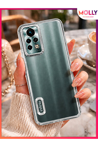 Molly İNFİNİX NOTE 11 PRO (X697) İçin Kenarları Gümüş Lens Koruyuculu Lou Laz...