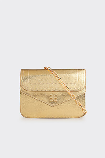Elle Shoes Gold Kadın Küçük Çapraz Çanta