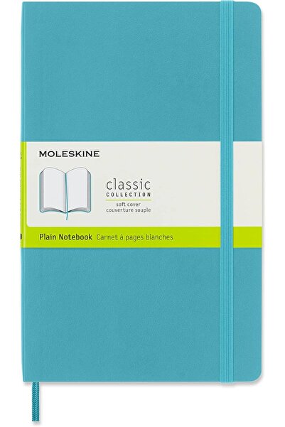 Moleskine Classic Notebook, Flexible Cover, Pocket (5 x 8.25 inches) Plain/Bl...