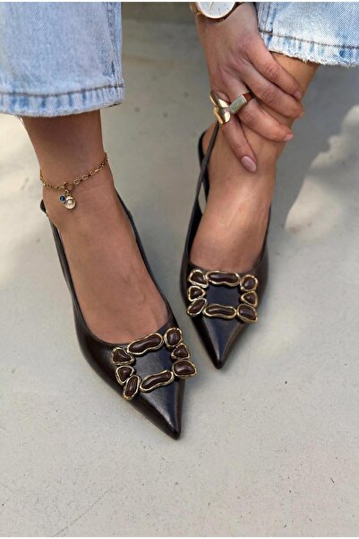 I Love Shoes Nertia Acıkahve Matte Leather Women's Stiletto