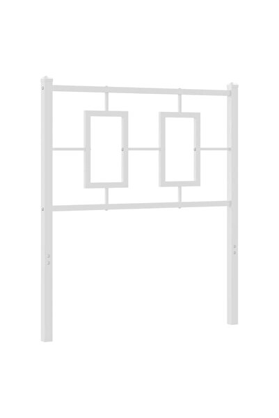vidaxl Metal replacement headboard, white, 80 cm
