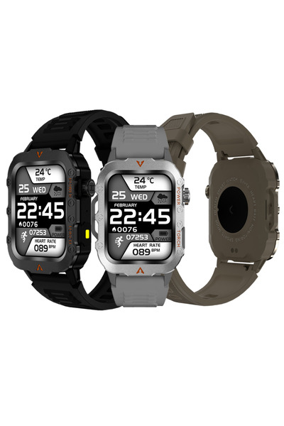 TodayShop Smartwatch pentru bărbați 1.96'' Rezistent la apă - Apeluri Bluetoo...
