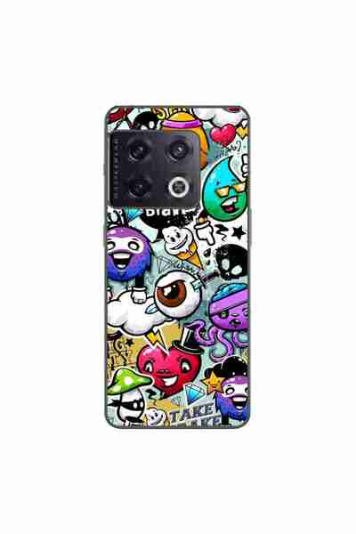 OEM Husa compatibila cu OnePlus 10 Pro Silicon Gel Tpu Model Pop Art Graffiti