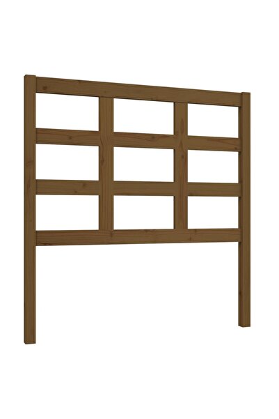 vidaxl Bedside table, honey brown, 95.5x4x100 cm, solid pine wood