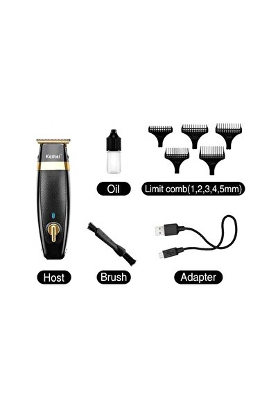 Kemei KM 1834 Professional Men's Electric Hair Clipper USB Charging Hair Clipper Trimmer