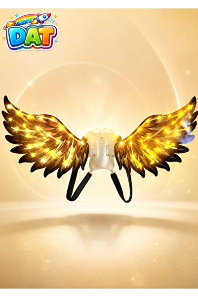DAT Kids LED Light-Up Angel Wings Costume Accessory with Adjustable Shoulder ...