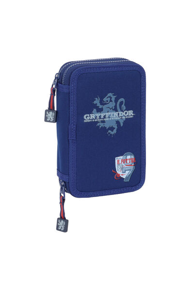 Harry Potter Harry Potter double pencil case, 29 pieces, dark blue, 12.5x19.5...