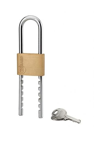 THIRARD Key padlock, adjustable shackle, 50 mm,
