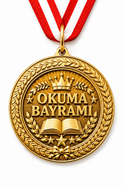 HiperAD Reklam OKUMA BAYRAMI MADALYASI Metal | Ödül Madalyası BİRİNCİLİK Yarı...