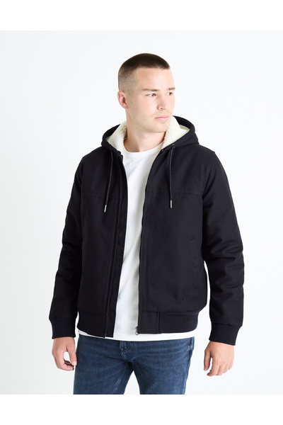 CELIO Bunda sherpa s kapucí Fuhoodie