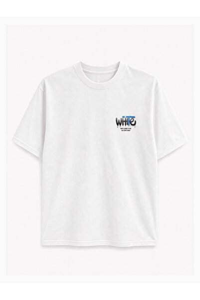 ONE Tricou supradimensionat cu imprimeu grafic pentru bărbați – Croială lejer...