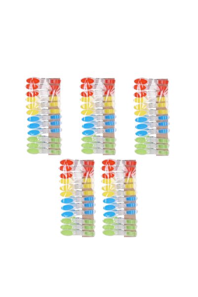 Studio Casa Set 60 bucati clesti pentru Rufe, diverse culori