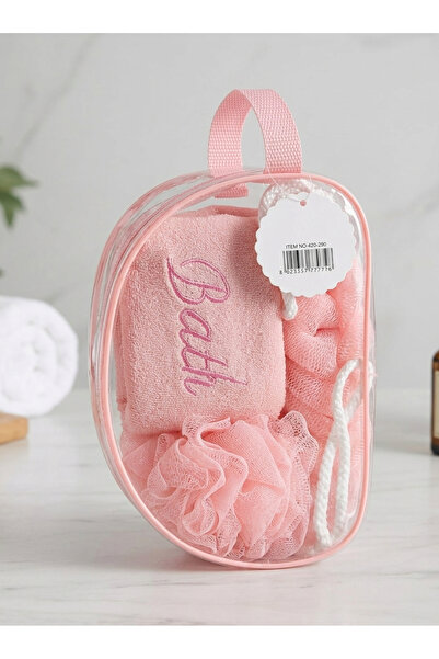 İkonio Pink Colored Bathroom Set