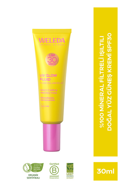Weleda UV Glow Fluid LSF30 Mineral Yüz Güneş Kremi SPF30 30 ml
