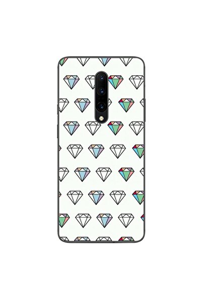 OEM Θήκη συμβατή με OnePlus 7 Pro, από σιλικόνη gel TPU, με σχέδιο διαμαντιών...