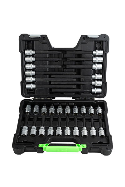 JBM TRUSA CAPETE TUBULARE TORX 1/2" PENTRU SURUBURI CU 32 PIESE 55mm-T20,T25,...