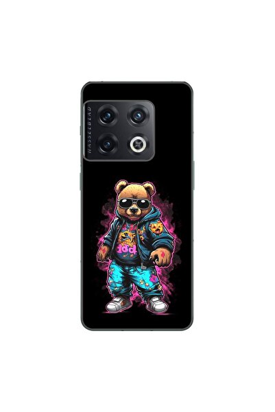 OEM Husa compatibila cu OnePlus 10 Pro Silicon Gel Tpu Model Bear Cool Black
